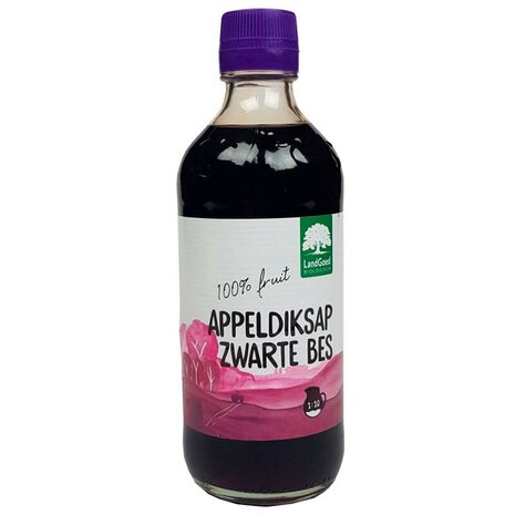 Appel-zwarte bes diksap, 400ml, Landgoed