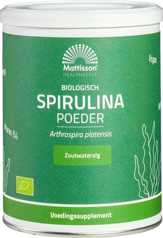 Spirulina poeder, 125g, Mattisson
