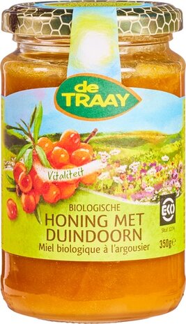Honing met duindoorn, 350gr, de Traay