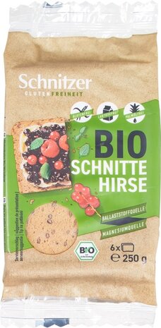 Glutenvrij gierstbrood, 250gr, Schnitzer