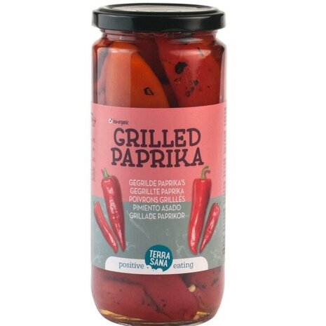 Gegrilde paprika, 450gr, Terrasana