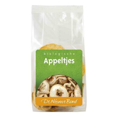 Appeltjes gedroogd, 80gr, De Nieuwe Band