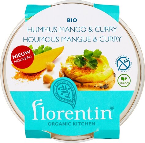 Hummus, mango curry, 150gr, Florentin