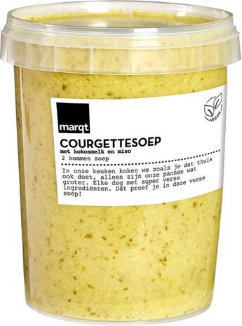 Verse courgettesoep, 500ml, Marqt