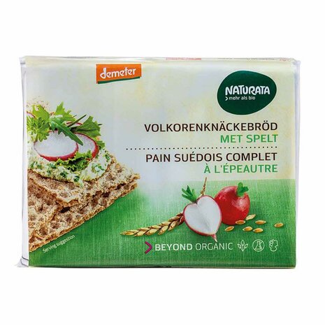 Knackebrod, volkoren-spelt, 250gr, Naturata