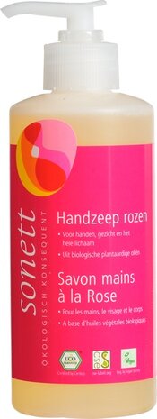 Handzeep rozen, 300ml, Sonett