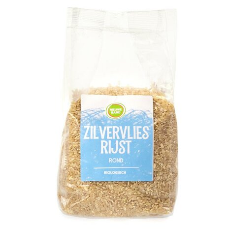 Zilvervliesrijst, rond, 1kg, Nieuwe Band