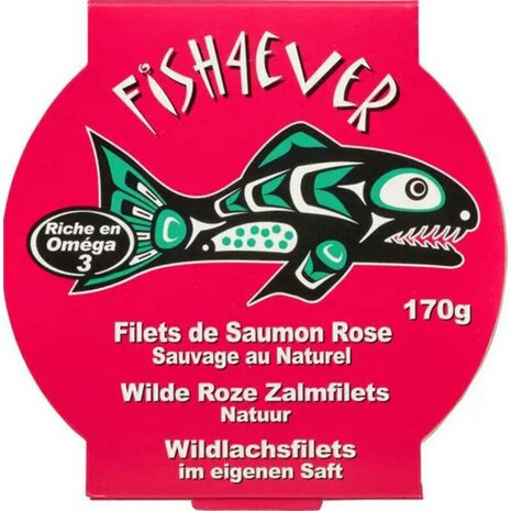 Wilde roze zalmfilet, 170gr, Fish 4 Ever