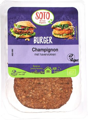 Champignon burger, 150gr, Soto
