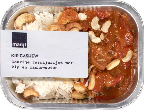 Verse maaltijd, Thaise kip-cashew met rijst, 450gr, Marqt