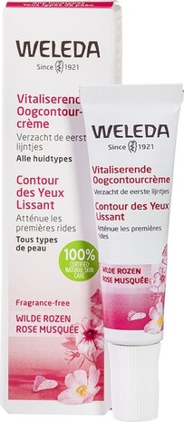 Vitaliserende oogcontourcr&egrave;me wilde rozen - 30+ huid, 10ml, Weleda