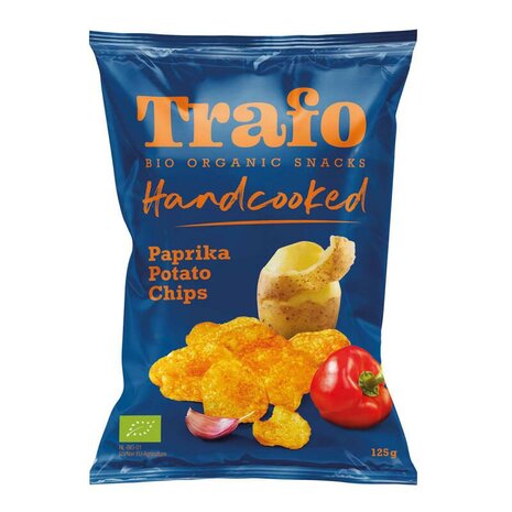 Handcooked chips, paprika, 125gr, Trafo