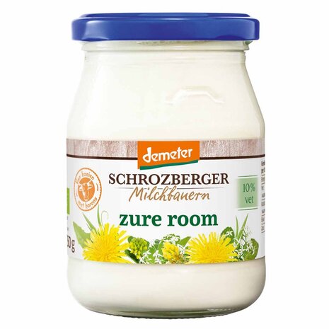 Zure room, 250gr-glazen pot, Schrozberger