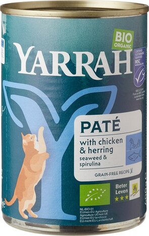 Kattenvoer, vispat&eacute;, 400gr, Yarrah