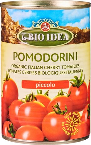Cherrytomaatjes in blik, 400gr, La Bio Idea