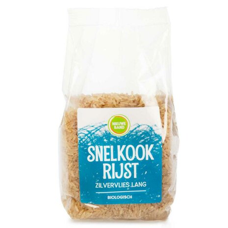 Snelkook zilvervliesrijst lang, 500gr, Nieuwe Band