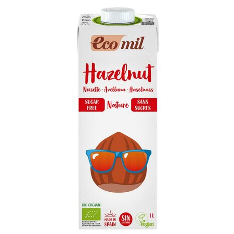 Hazelnootdrank, ongezoet, 1ltr, Ecomil