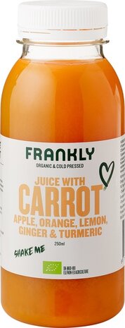 Wortelsap, vers, 0,25ltr, Frankly