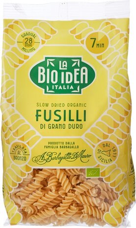 Fusilli, wit, 500gr, La Bio Idea