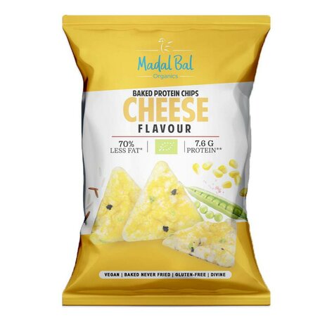 Protein chips, cheese, vegan-gl&uuml;tenvrij, 60gr, Madal Bal
