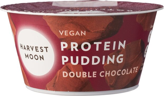 Vegan protein pudding double chocolate, 120gr, Harvest Moon