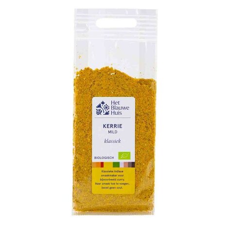 Kerriepoeder, mild, 50gr, Het Blauwe Huis