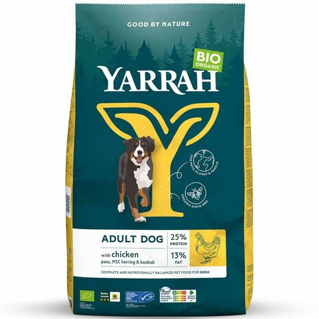 Hondenvoer, brokken, kip, 2kg, Yarrah