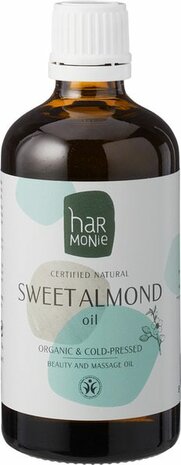 Zoete amandelolie, koudgeperst, 100ml, Harmonie