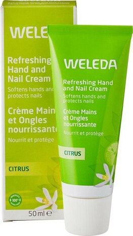 Hand- en nagelcr&egrave;me, citrus, 50ml, Weleda