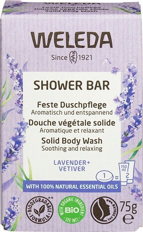Showerbar, lavender, 75gr, Weleda