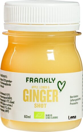 Verse shot, gember-appel-citroen, 60ml, Frankly