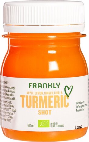 Verse shot, tumeric-kurkuma, 60ml, Frankly