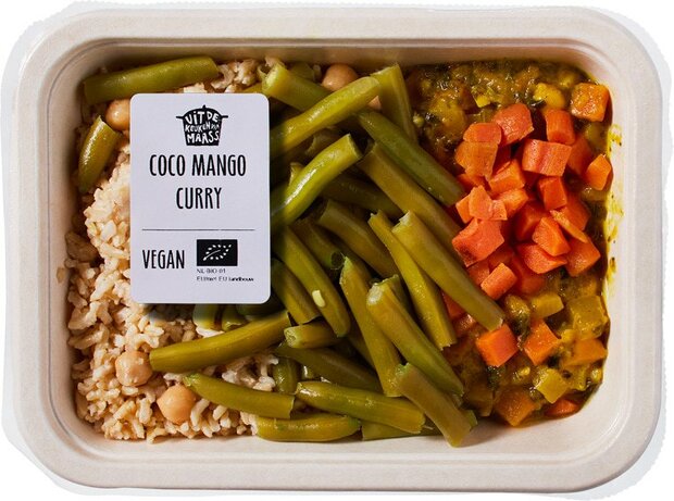 Verse maaltijd, coco-mango curry, 400gr, Maass Keuken