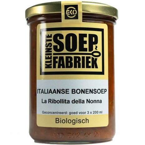 Kleinste Soepfabriek, Italiaanse bonensoep, 400ml