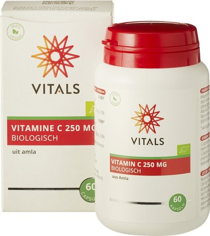 Vitals, Vitamine C 250mg capsules, 60stuks