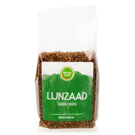 Lijnzaad, gebroken, 200gr, De Nieuwe Band