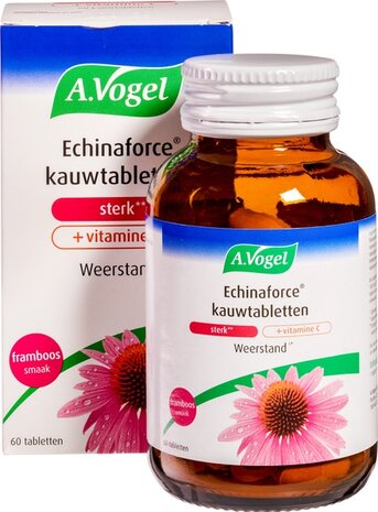 Echinaforce sterk + vitamine C kauwtabletten, 60 st, A. Vogel, NIET BIO