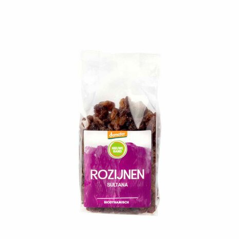Nieuwe Band, rozijnen, sultana-, demeter, 250gr