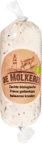 Zachte Friese geitenkaas, Italiaanse kruiden, 120gr, De Molkerei