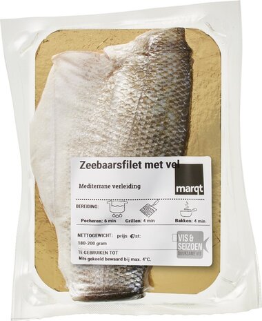 Zeebaarsfilet, 140gr, Marqt