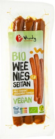 Wheaty, vegan seitan weenies 2.0, 150gr