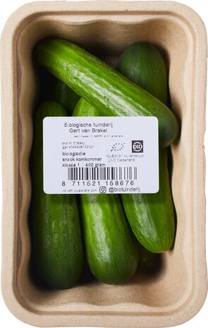 Komkommers, snack-, 400gr, PuurNL