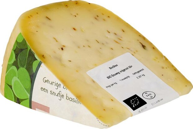 Biostee, Eeuwige vrijgezel, koekaas-stuk, per 400gr/ prijs per kg