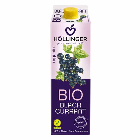 Hollinger, zwarte bessen nectar, 1ltr-pak