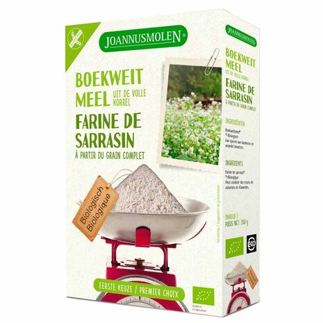 Boekweitmeel, gl&uuml;tenvrij, 350gr, Joannusmolen