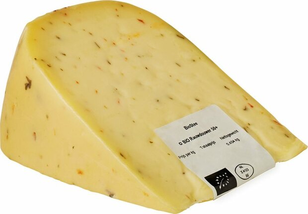 Biostee, Rauwdouwer, koekaas-stuk, per 400gr/ prijs per kg