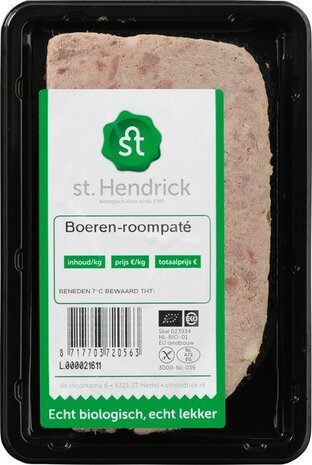 St. Hendrick, boeren-roompat&eacute;, 140gr