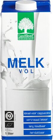 Houdbare melk, volle-, 1ltr, Landgoed