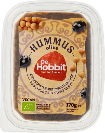 De Hobbit, hummus, olijf, 170gr