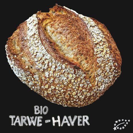 BROOD.revolutie, tarwe-haver brood, 800gr